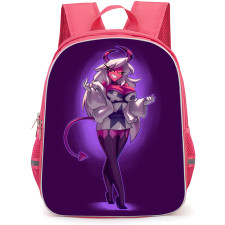 Helluva Boss Verosika Mayday Backpack StudentPack - Verosika Mayday Standing On Purple Background