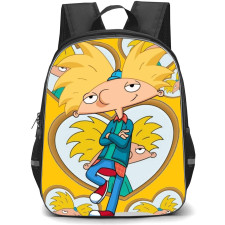 Hey Arnold Arnold Backpack StudentPack - Arnold Standing Illustration Art On Yellow Background