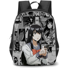 High Rise Invasion Yuri Honjo Backpack StudentPack - Yuri Honjo Grayscale Collage Poster