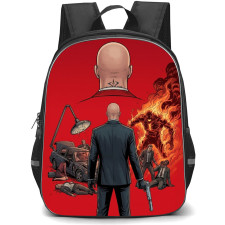 Hitman Backpack School Bag StudentPack - Hitman Back Comic Portrait Poster
