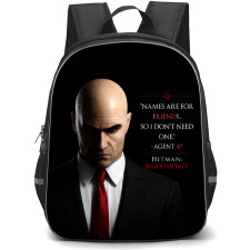 Hitman Backpack School Bag StudentPack - Hitman Phrase Portrait Poster