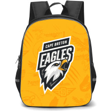 Cape Breton Eagles Backpack School Bag StudentPack - Logo Doodle Background