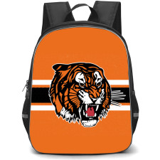 Medicine Hat Tigers Backpack School Bag StudentPack - Logo In Orange And Black Background