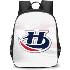 Lethbridge Hurricanes Backpack School Bag StudentPack - Logo Overlay in White Background