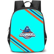 Bridgeport Islanders Backpack School Bag StudentPack - Large Logo With Stripe
