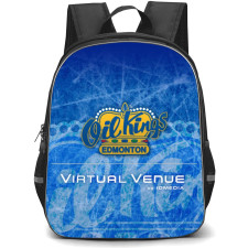 Edmonton Oil Kings Backpack School Bag StudentPack - Logo In Ice Background
