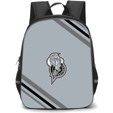 Gatineau Olympiques Backpack School Bag StudentPack - Large Logo Stripe