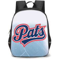 Regina Pats Backpack School Bag StudentPack - Logo In Ice Background