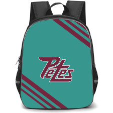 Peterborough Petes Backpack School Bag StudentPack - Large Logo Stripe