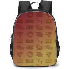 Peterborough Petes Backpack School Bag StudentPack - Logo Pattern Gradient