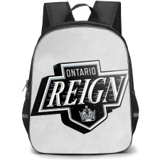 Ontario Reign Backpack School Bag StudentPack - 3d Logo Grunge In Gray Background