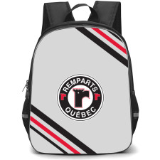 Quebec Remparts Backpack School Bag StudentPack - Large Logo Stripe