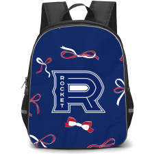 Laval Rocket Backpack School Bag StudentPack - Logo Ribbon In Blue Background