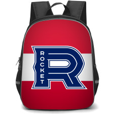 Laval Rocket Backpack School Bag StudentPack - Logo In White And Red Background