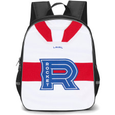 Laval Rocket Backpack School Bag StudentPack - Logo In White And Red Cloth