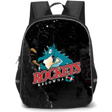 Kelowna Rockets Backpack School Bag StudentPack - Logo Team Paper Collage Poster