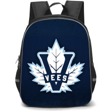 Penticton Vees Backpack School Bag StudentPack - Logo In Blue Grunge Background