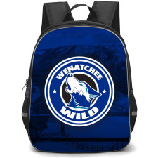 Wenatchee Wild Backpack School Bag StudentPack - Logo Mountain Blue Background