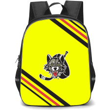 Chicago Wolves Backpack School Bag StudentPack - Large Logo With Stripe