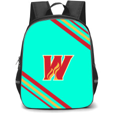 Calgary Wranglers Backpack School Bag StudentPack - Large Logo With Stripe