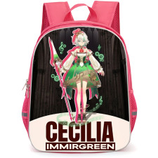 Hololive Cecilia Immergreen Backpack School Bag StudentPack - Cecilia Immergreen Standing Portrait Poster