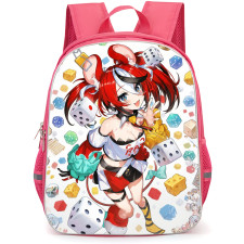 Hololive Hakos Baelz Backpack School Bag StudentPack - Hakos Baelz Smiling Wave Portrait Poster