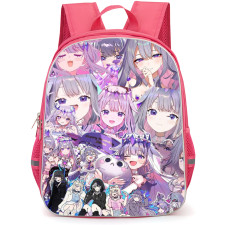 Hololive Koseki Bijou Backpack School Bag StudentPack - Koseki Bijou Different Moods Portrait Collage