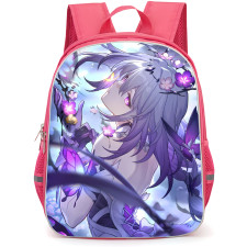 Honkai Star Rail Castorice Backpack School Bag StudentPack - Castorice Butterflies And Flowers Portrait
