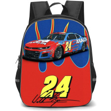 Hot Wheels Let?s Race Backpack Student Pack - Car In Blue And Flame Background