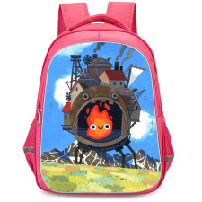 Howl's Moving Castle Calcifer Backpack StudentPack - Calcifer Inside The Moving Castle Poster