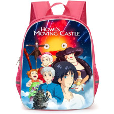 Howl's Moving Castle Backpack StudentPack - Howl's Moving Castle Characters Movie Poster Art