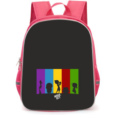 Pixar Inside Out School Backpack StudentPack - Characters Silhoutte Art On Black Background