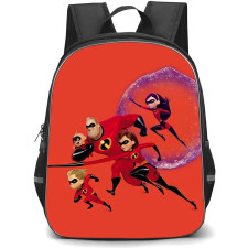 The Incredibles Backpack StudentPack - The Incredibles Characters 3D Art On Red Background
