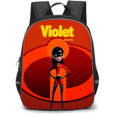 The Incredibles Violet Parr Backpack StudentPack - The Incredibles Violet Parr Standing Red Graphic Art Background