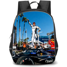 IndyCar Series Alex Palou Backpack School Bag StudentPack - Alex Palou Celebrating Smiling Portrait