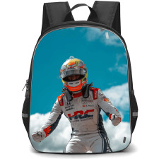 IndyCar Series Alex Palou Backpack School Bag StudentPack - Alex Palou Suit Happy Portrait Sky Background