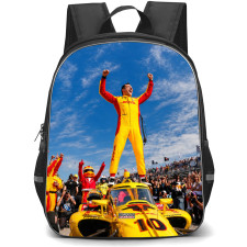IndyCar Series Alex Palou Backpack School Bag StudentPack - Alex Palou Team Celebrating Crowd Portrait