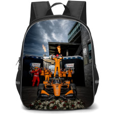 IndyCar Series Christian Lundgaard Backpack School Bag StudentPack - Christian Lundgaard Team Celebrating Portrait Poster
