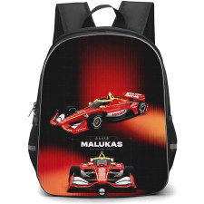 IndyCar Series David Malukas Backpack School Bag StudentPack - David Malukas Race Car Poster