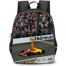 IndyCar Series Josef Newgarden Backpack School Bag StudentPack - Josef Newgarden Celebrating Car Crowd Poster