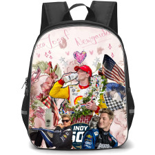 IndyCar Series Josef Newgarden Backpack School Bag StudentPack - Josef Newgarden Silly Portrait Collage Poster
