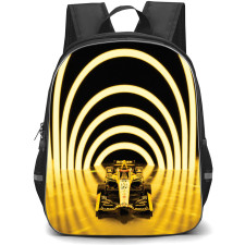 IndyCar Series Kyle Kirkwood Backpack School Bag StudentPack - Kyle Kirkwood Race Car Golden Light