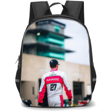 IndyCar Series Kyle Kirkwood Backpack School Bag StudentPack - Kyle Kirkwood Walking Back Portrait