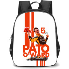 IndyCar Series Pato O'Ward Backpack School Bag StudentPack - Pato O'Ward Celebrating Portrait Poster