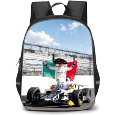 IndyCar Series Pato O'Ward Backpack School Bag StudentPack - Pato O'Ward Mexican Flag Portrait