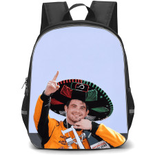 IndyCar Series Pato O'Ward Backpack School Bag StudentPack - Pato O'Ward Smiling Portrait Purple Background
