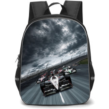 IndyCar Series Backpack School Bag StudentPack - Race Cars On Sky Background