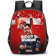 IndyCar Series Scott Dixon Backpack School Bag StudentPack - Scott Dixon Team Smiling Portrait Poster