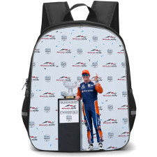 IndyCar Series Scott Dixon Backpack School Bag StudentPack - Scott Dixon Trophy Smiling Portrait