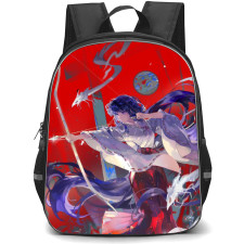 Inuyasha Kikyo Backpack StudentPack - Kikyo Portrait Watercolor Art